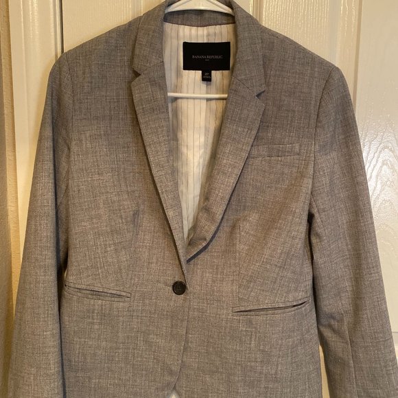 Gray Banana Republic Skirt Suit - Picture 2 of 3